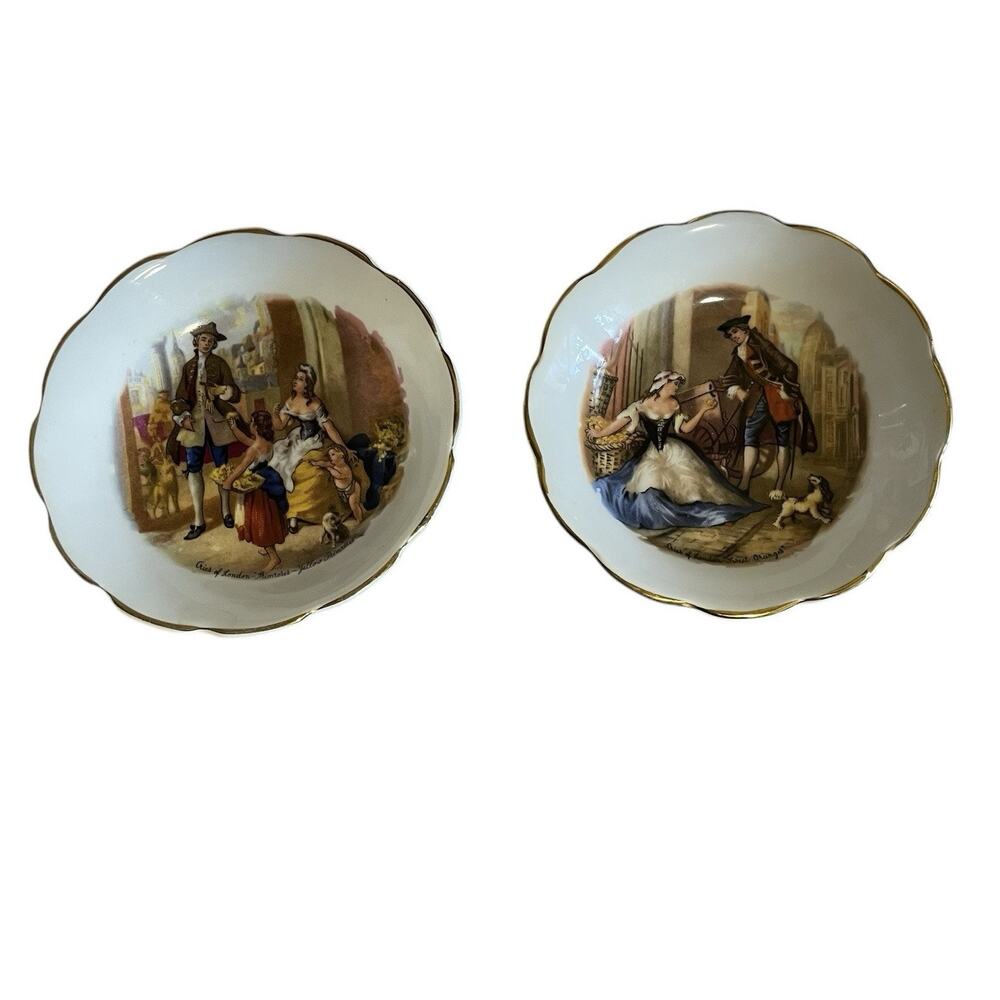 Vintage Royal Grafton Bone China. England . "Cries Of London" Decorative Plates